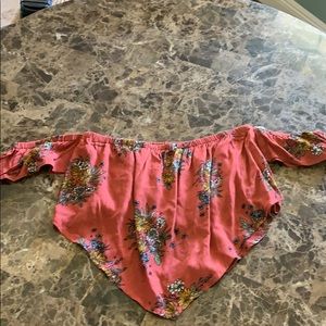 Sadie & Sage cropped off the shoulder top